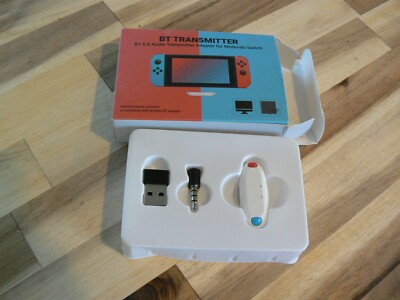 BT 5.0 Audio Transmitter Adapter for Nintendo Switch - Blue Tooth