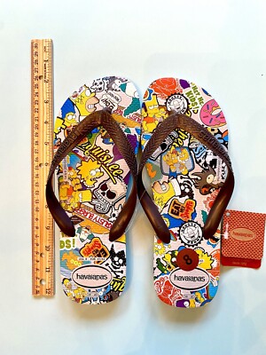 Havaianas Flip Flops Simpsons New With Tags Size 8 Men/ Womens/ All Gender Cute