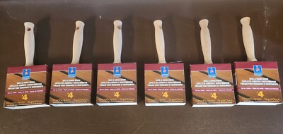 Lot of 6 Sherwin Williams Staining Brush Deck and Siding Brush Woodscapes 4'' NEW