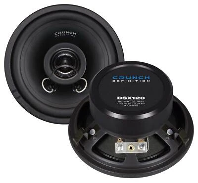 Crunch DSX120 - 12 cm sistema coaxial altavoces par 120 mm caja set coche turismo NUEVO
