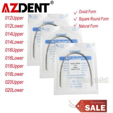 AZDENTDental Orthodontic Super Elastic NITI Arch Wire Round Ovoid/Square/Natural