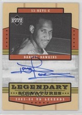 2003 Upper Deck UD Legends Legendary Signatures Darryl Dawkins #LS-DD Auto 0h6w