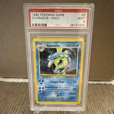 The Pokémon Company Gyarados 006/102 Base Set EN Holo Rare PSA 9 1999 - Image 1 of 2