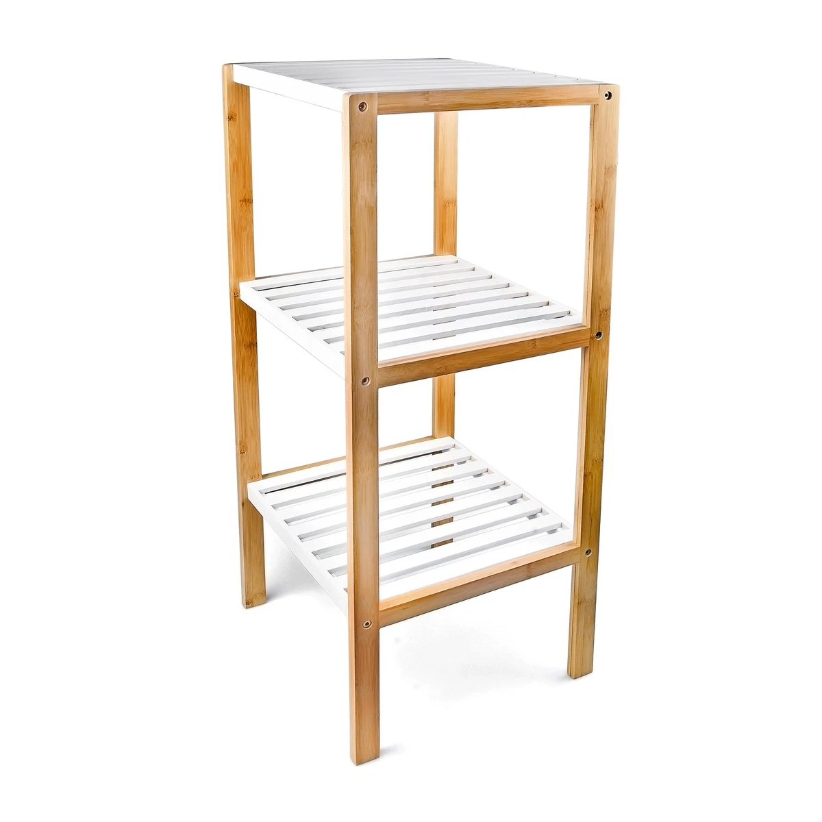 Standregal Bambus Dibea Bambus Standregal Naturfarben - B-Ware Mit 5  Fchern (33x33x146 Cm)