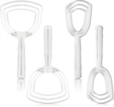 4 Pieces Bone Dust Scraper Fish Scale Remover Butcher Plastic White Fish Descale