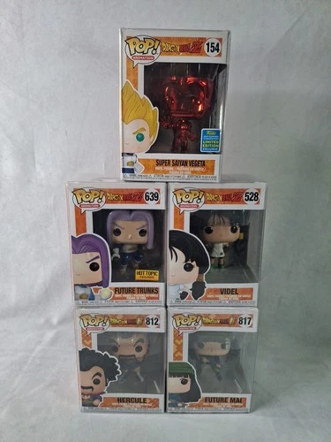 Dragon Ball Z Lot of 5 Funko Pop! #154, #812, #528, #639, #817