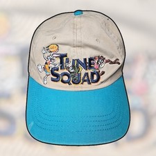 Space Jam A New Legacy Tune Squad Tan Blue Baseball Hat Looney Tunes Strapback