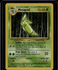 Metapod Common Base Set 054/102 NM