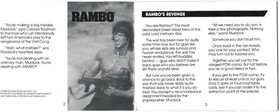 [MANUAL ONLY] Rambo (Nintendo NES, 1988) Clean, Complete