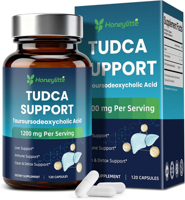 TUDCA 1200mg   Pure Tauroursodeoxycholic Acid Supplement, 120 Vegan Capsules Eas