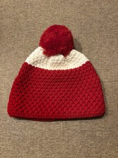Coca-Cola Pudelm&uuml;tze Strickm&uuml;tze Rot Wei&szlig; Gef&uuml;ttert Fleece Winterm&uuml;tze Beanie