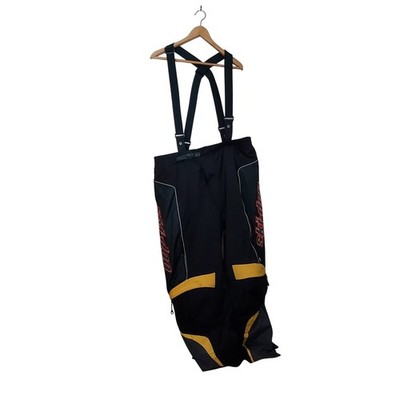 Ski-Doo BRP Mens 2XL Snowmobile Highpants Pants Black Yellow Padded Riding Bibs