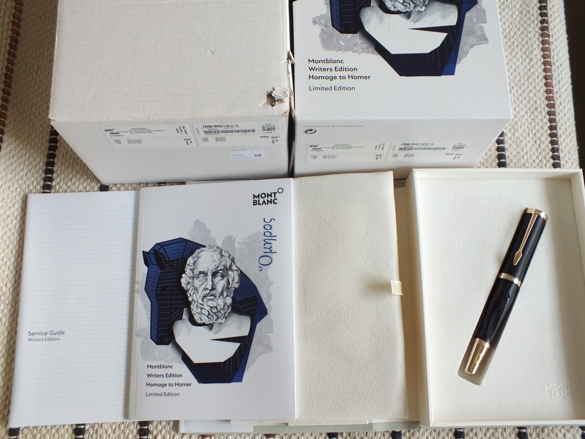 Montblanc 2018 Limited Writer Edition Homage to Homer 18K Fountain 