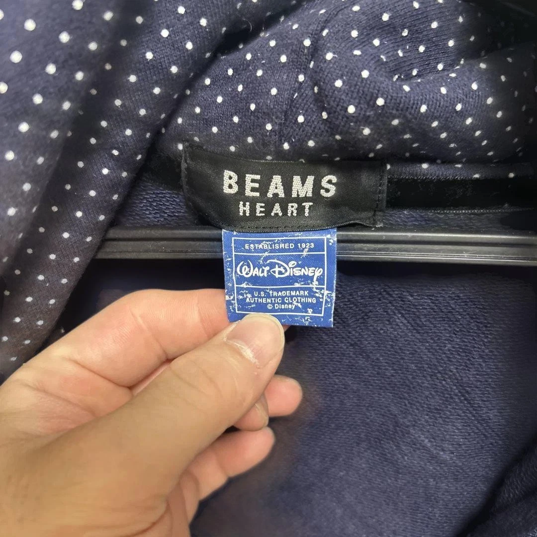 VETEMENTS Felpa con cappuccio zip manica lunga Beams Heart Walt Disney collaborazione collaborazione JPN L