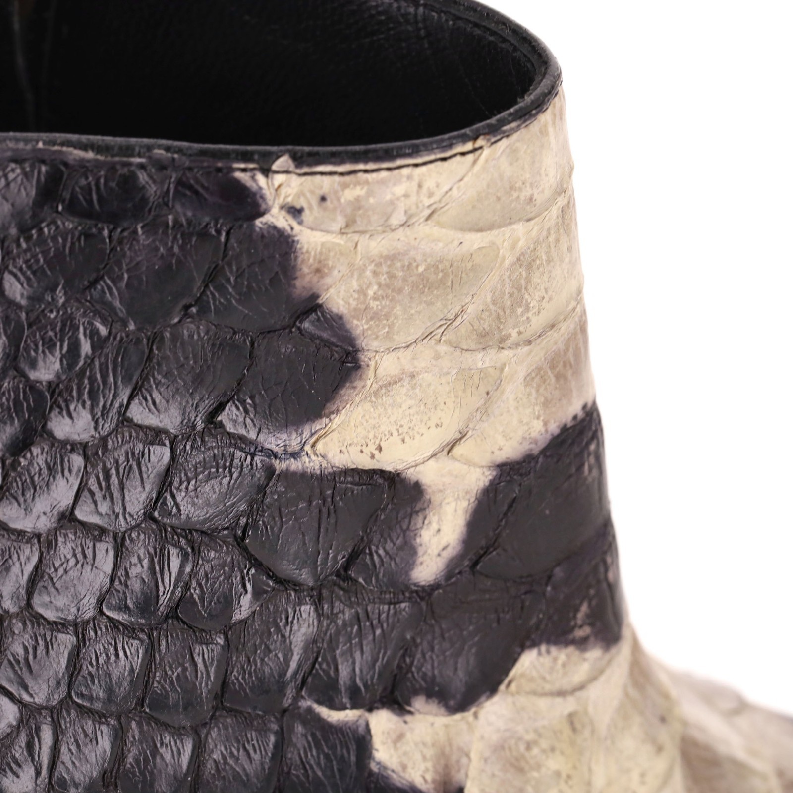 Saint Laurent Python Skin Ankle Boots - image 8
