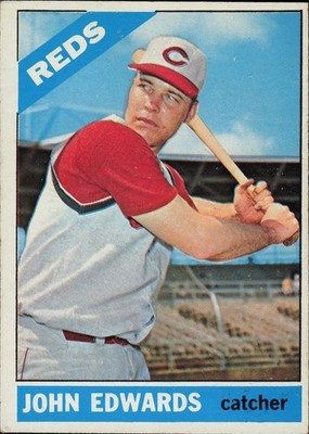 1966 Topps John Edwards #507 Cincinnati Reds Catcher Baseball Card