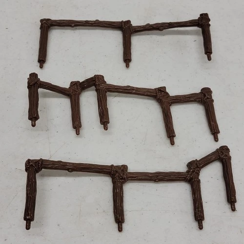 Vintage 1983 Kenner Star Wars ROTJ Ewok Village Playset 3 Rail Post Part Lot