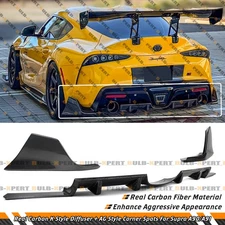 For 20-26 Supra A90 A91 MK5 K Style Carbon Fiber Rear Diffuser + AG Corner Spats