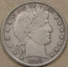 1903 Barber Half Dollar 50c XF Details As Pictured L4-3