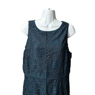 loft teal lace dress LOFT | Dresses | Nwt Ann Taylor Loft Teal Green Sweetheart Neckline Lace Sheath Dress P 0 Petite