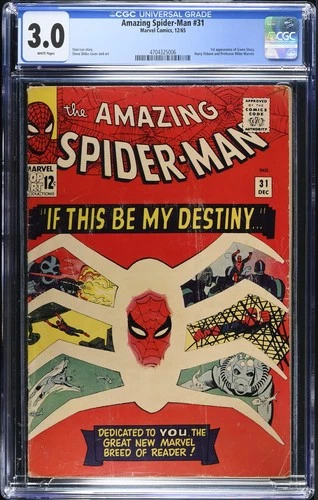 Amazing Spider-Man #31 - Marvel Comics 1965 CGC 3.0 1st appearance of Gwen Stacy