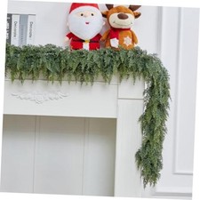 6FT Christmas Cedar Garland - Real Touch - Realistic - 2 Sets - 6FT-1PC Standard