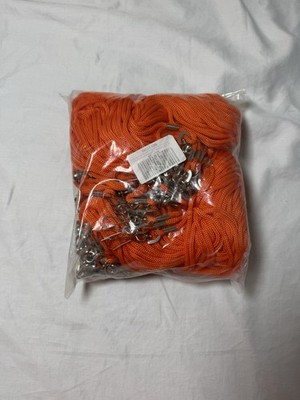 100 Pack Orange Lanyard Bulk Lanyard for id Badge Holder 36  W/ Swivel New