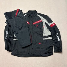 Alpha Cycle Gear Jacket Men 4XL XXXXL Black Motorcycle Pants Riding Biker ACG