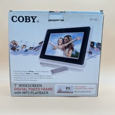 Coby DP-769 7" Widescreen Digital Pic. Frame MP3 Playback Changeable Faceplate