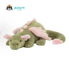 Jellycat Malachy Dragon - Exclusive Green/Pink Plush &Brand New with Tags