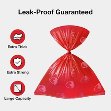 Dog Poop Bag Dispenser with Strawberry Scented Bags, Leak Proof, Extra Thick ...