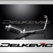 HONDA CBF250 2004-2012 FULL EXHAUST SYSTEM 225mm CARBON OVAL SILENCER