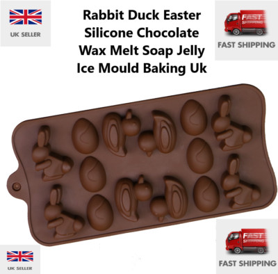 Hase Ente Ostern Silikon Schokolade Wachs Schmelzen Seife Gelee Eisform Backen