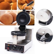 Electric Krapfen Warmer Ice Cream Brioche Burger Maker Panini Press Machine NEW