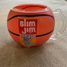 Slim Jim Plastic Basketball NBA Playoff Party Dip Bowl Store Display Mug