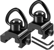 Push Button QD quick release 1" sling swivel mount Set for Picatinny Rail 2pc