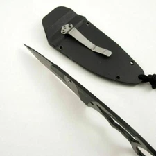 NEW! 7" Stainless Steel Urban Camo Tanto Blade Neck Knife w/ Hard Sheath