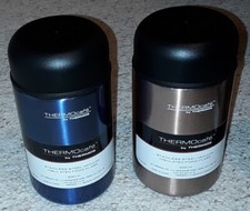 Image of ThermoCafe Thermos Darwin Food Flask 400ml Vacuum Insulated Travel Mug Blue Rose