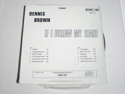 Dennis Brown lp If I Follow My Heart Studio One SOL 1119 NM