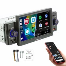 5" Carplay Car Stereo Radio Single 1 Din Android auto Touch Screen Bluetooth MP5
