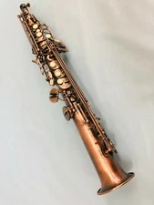 Professional Antique Soprano Straight Saxophone Sax New