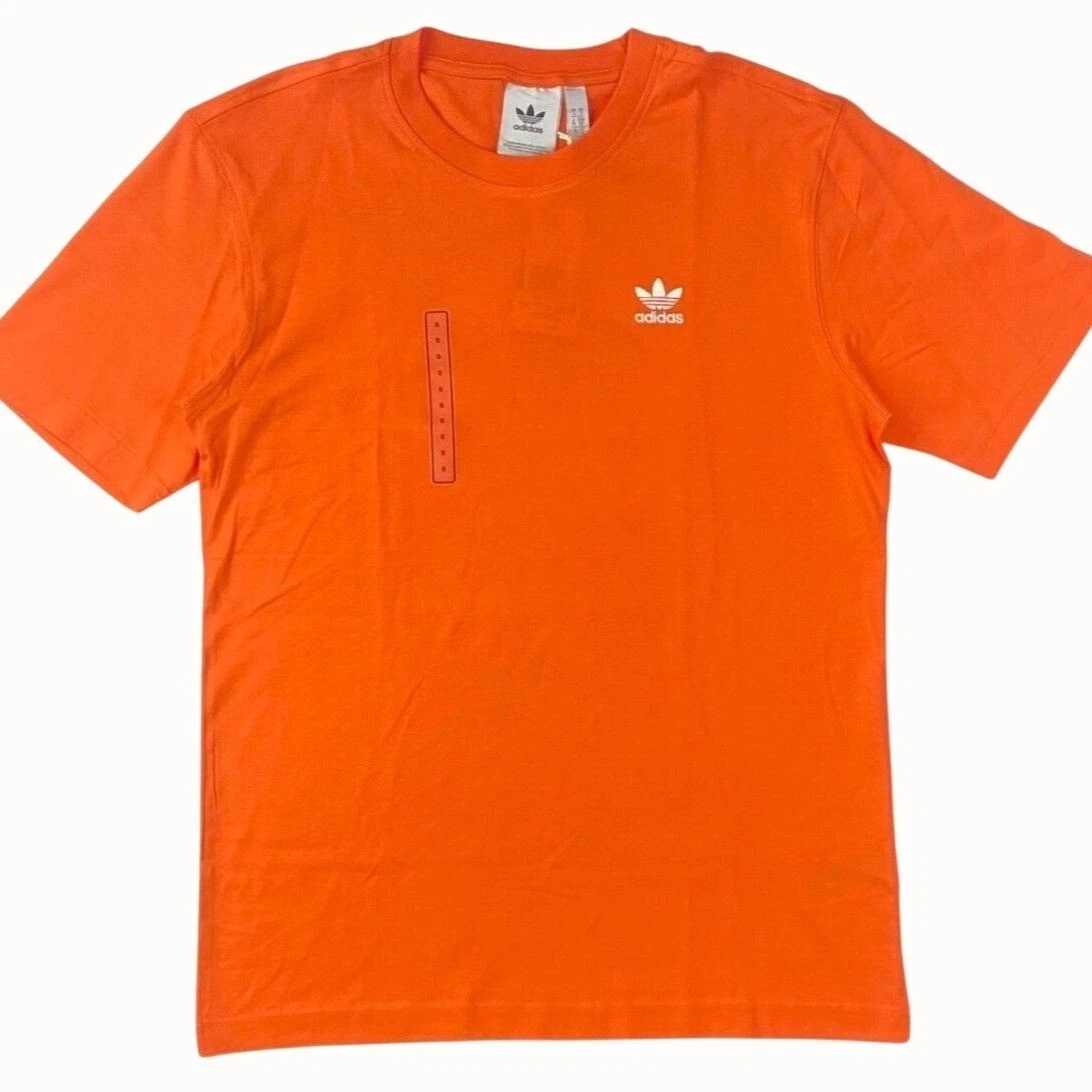 Adidas Originals Essential Orange Tee Trefoil Logo Short Sleeve Crew NEW XL
Opens in a new window or
