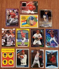 Washington Nationals Baseball Cards Bryce Harper  Strasburg JSY RCs AU SER Refra