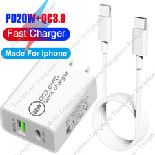 Upgrade 20W Super Fast Charger Type C For iPhone 14 13 12 11 Pro Max XS XR X 8