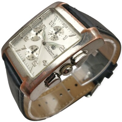 King Quartz Chronograph 45mm x 35mm Japan LEBROCANTHEURE UHR VINTAGE WATCH