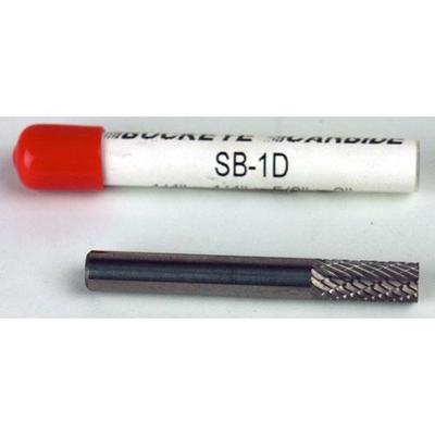 Carbide Burr (SB-1D) Cylindrical End Cut - Double Cut - 1/4 x 1/4 x 5/8 x 2