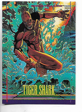 1993 Skybox Marvel Universe IV Tiger Shark Card
