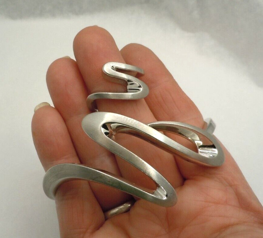 Sterling Silver BREUNING Hinged Bangle Bracelet &… - image 12