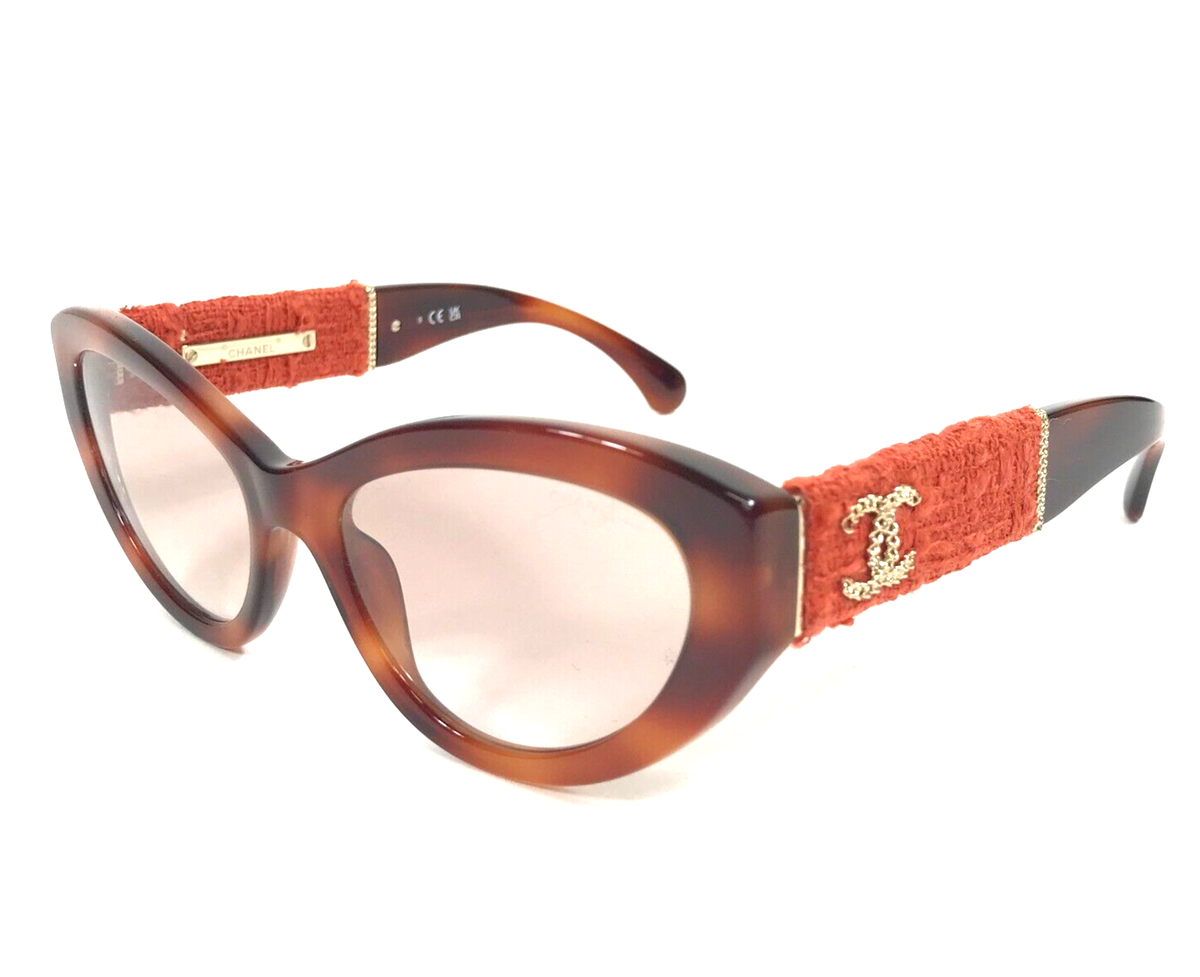 Chanel Sunglasses Tortoiseshell Pattern Brown S5 Eyewear Sunglasses CHANEL CH5545 C714/S5 54-19 Ecaille foncé in  main image 2