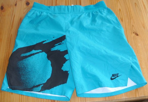 Nike Challenge Court Original Andre Agassi Tennis Jeans Short Turquoise, Size M
